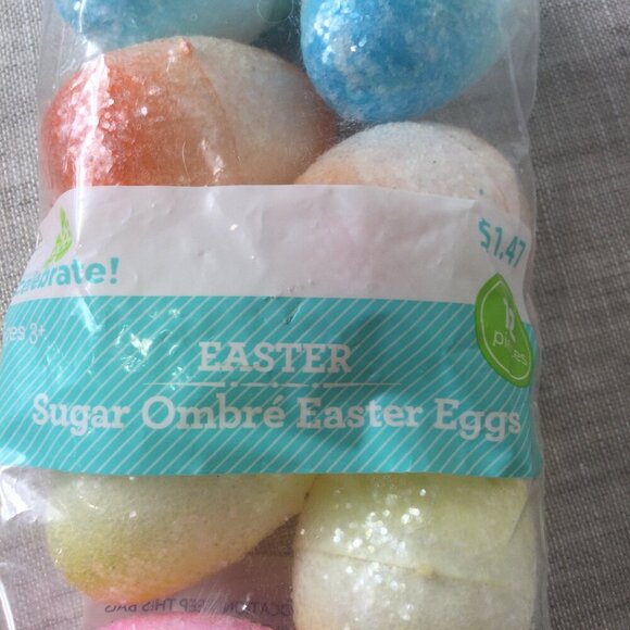 Lot of 2 Way to Celebrate Colorful Sugar Ombre Plastic Easter Eggs 12 Count Each - Picture 2 of 6